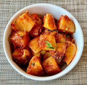 Batata harra  at Al-Andalus in Dubai