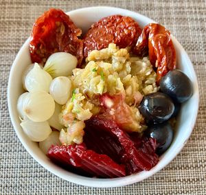 Baba ganoush bowl  at Al-Andalus in Dubai