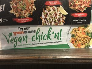 Vegan chick*n at Wok Box in Dartmouth