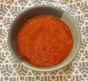 Red pepper dip at Nando's Nshama - Town Square  in Dubai