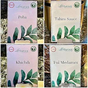 Vegan items are clearly labelled  at Le Murooj Restaurant in Dubai