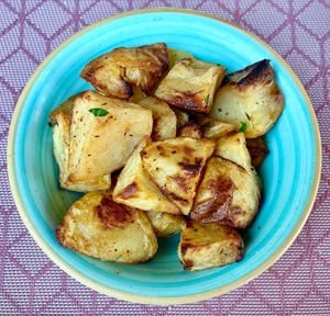 Herb roasted potatoes  at Le Murooj Restaurant in Dubai