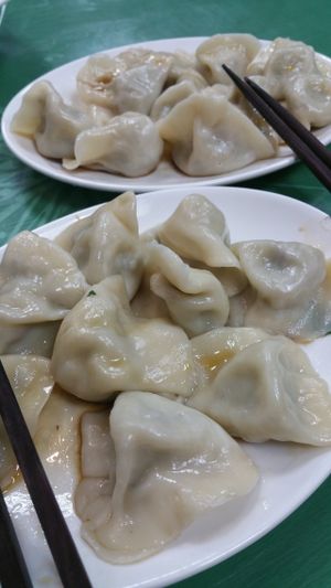Dumplings  at Hong De Vegetarian in Taipei