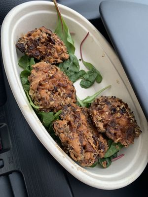 Pakoras  at Say She Ate - Mumbai Inspired cafe in Philadelphia