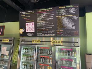 Menu at Juice Junkies in Fort Worth