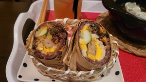 Grilled soy meat onigiri at Zhishen Vegetarian Onigiri - 智深志固 台湾おにぎり in Ito