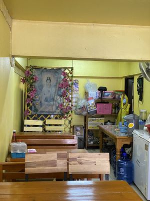 interior   at Sangwiroon Vegetarian in Chiang Mai