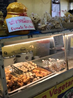 Food  at Sangwiroon Vegetarian in Chiang Mai