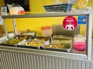 Buffet style   at Sangwiroon Vegetarian in Chiang Mai