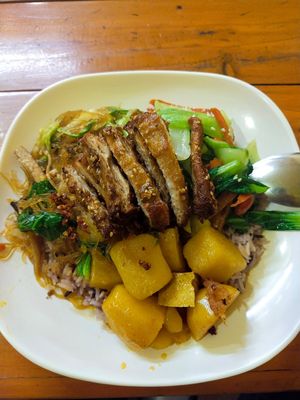 Mix stuff at Sangwiroon Vegetarian in Chiang Mai