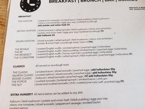 Vegan hoxton is lovely and the nut without egg. at Hoxton North in Harrogate