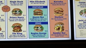 Vegan burger  at Royal Stacks Crown Casino in Southbank