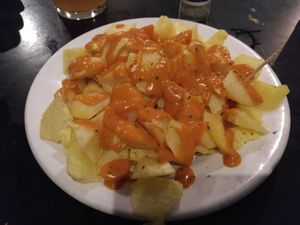 Patatas bravas at Loukanikos in Madrid