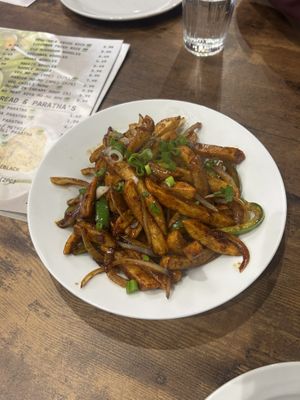 Masala chips  at Meat Free Planet in Wolverhampton