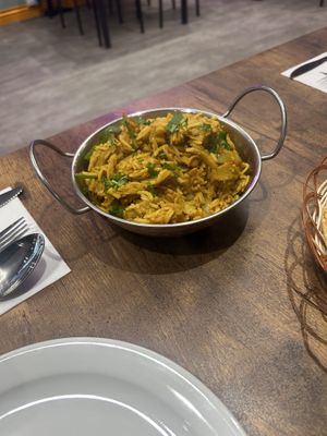 Chick’n biriani  at Meat Free Planet in Wolverhampton