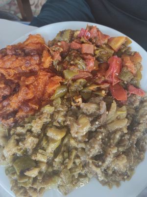 Mix of starters at Bab Ssour in Chefchaouen