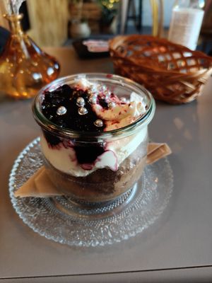 Chocolate mousse at Bistro Las in Zakopane