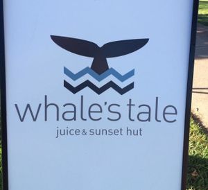sign at Whale's Tale in Wailea
