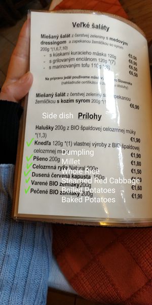 Side Dish at Biolka in Modra