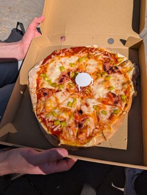 Pizza "spicy vegan" at A Fuego Pizzería in Alicante