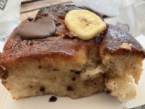 Choco-Banana Schnecke  at Zeit für Brot (The German Bakery) in London