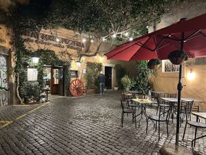 Outdoors  at Trattoria Pizzeria da Gino alla Villetta in Lazio