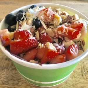 Health nut açaí bowl at Healthy Greens in Woodland Hills