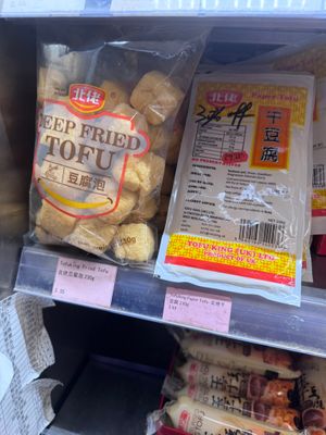 Tofu at Oriental Supermarket in Edinburgh