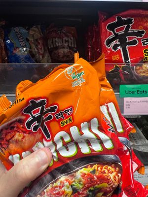 Noodles at Oriental Supermarket in Edinburgh