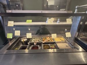 Buffet options with vegan clearly labeled  at Radhe Pure Veg & Vegan in Oklahoma City