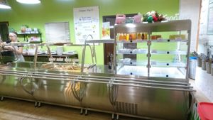 Serving area. at Rada - Red Leopard Mall in Yekaterinburg