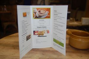 Menu at The Calabash of Culture in South East London