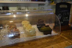 Vegan cupcakes! Carrot & Cinnamon, Vanilla, Double Chocolate. at The Calabash of Culture in South East London