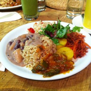 Bean stew with dumplings at The Calabash of Culture in South East London