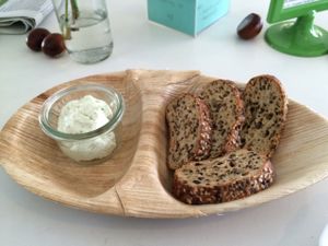 bread and dip  at SnackBar12 in Schwabisch Hall