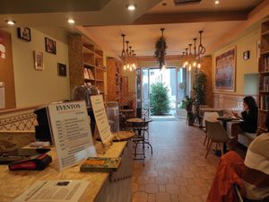 Inside at Pela Estrada Fora - Café Livraria in Aveiro