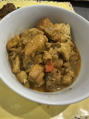 Pepper tofu  at Ital in Paradise in St Croix