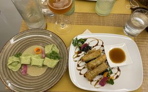 Vorspeise und erster Gang  at Gintilla in Cagliari