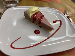 Cheesecake with lemon mousse!  at Gintilla in Cagliari