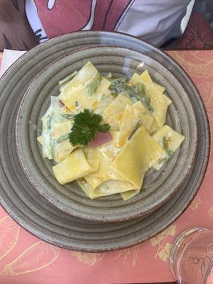 Maltagliati agli asparagi  at Gintilla in Cagliari