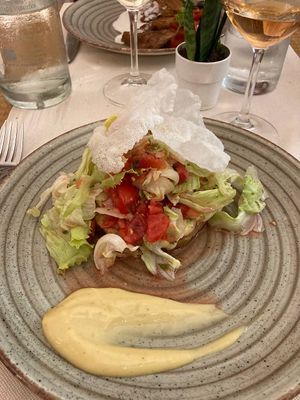 Chickpea hamburger  at Gintilla in Cagliari