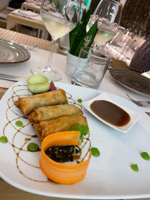 Thai rolls at Gintilla in Cagliari