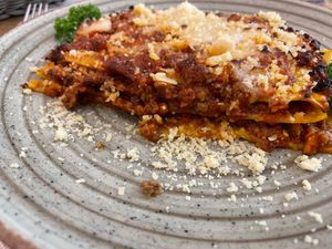 Lasagna at Gintilla in Cagliari