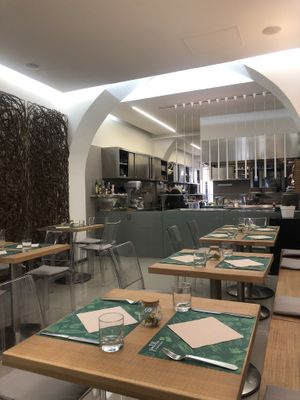 Open kitchen and beautiful interior  at Gintilla in Cagliari
