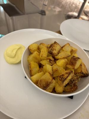“Crispy” potatoes   at Gintilla in Cagliari