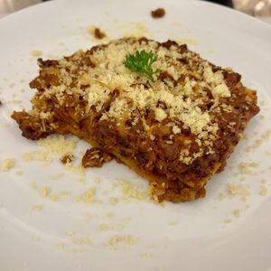 Seitan lasagna  at Gintilla in Cagliari