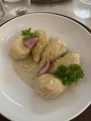 culurgiones with potatoes and vegan cheese   at Gintilla in Cagliari