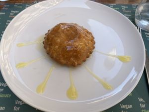 Traditional dessert - seada   at Gintilla in Cagliari