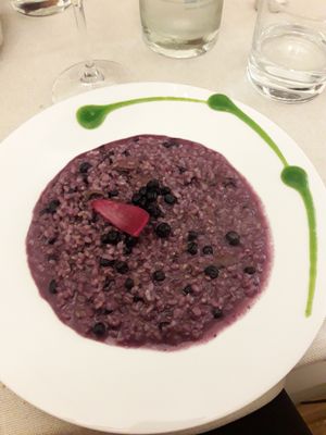 Mushroom risotto at Gintilla in Cagliari