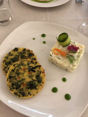 Chickpea omlette at Gintilla in Cagliari